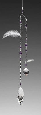 Amethyst Delight Crystal Light Catcher Mobile