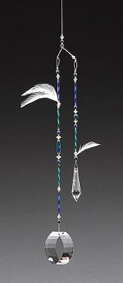 Azurite Crystal Light Catcher Mobile