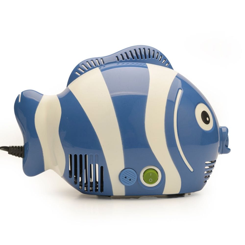 Blue Fish Pediatric Nebulizer w/both Reusable & Disp neb cups, mask and tub