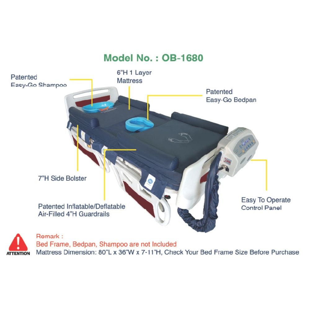 Detailed diagram of a medical stretcher with labeled features on a white background