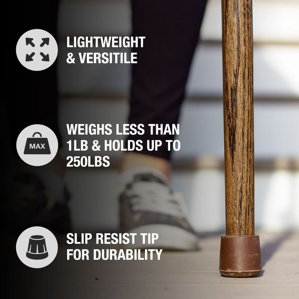 Brazos 37" Twisted Oak or Ash Walking Cane