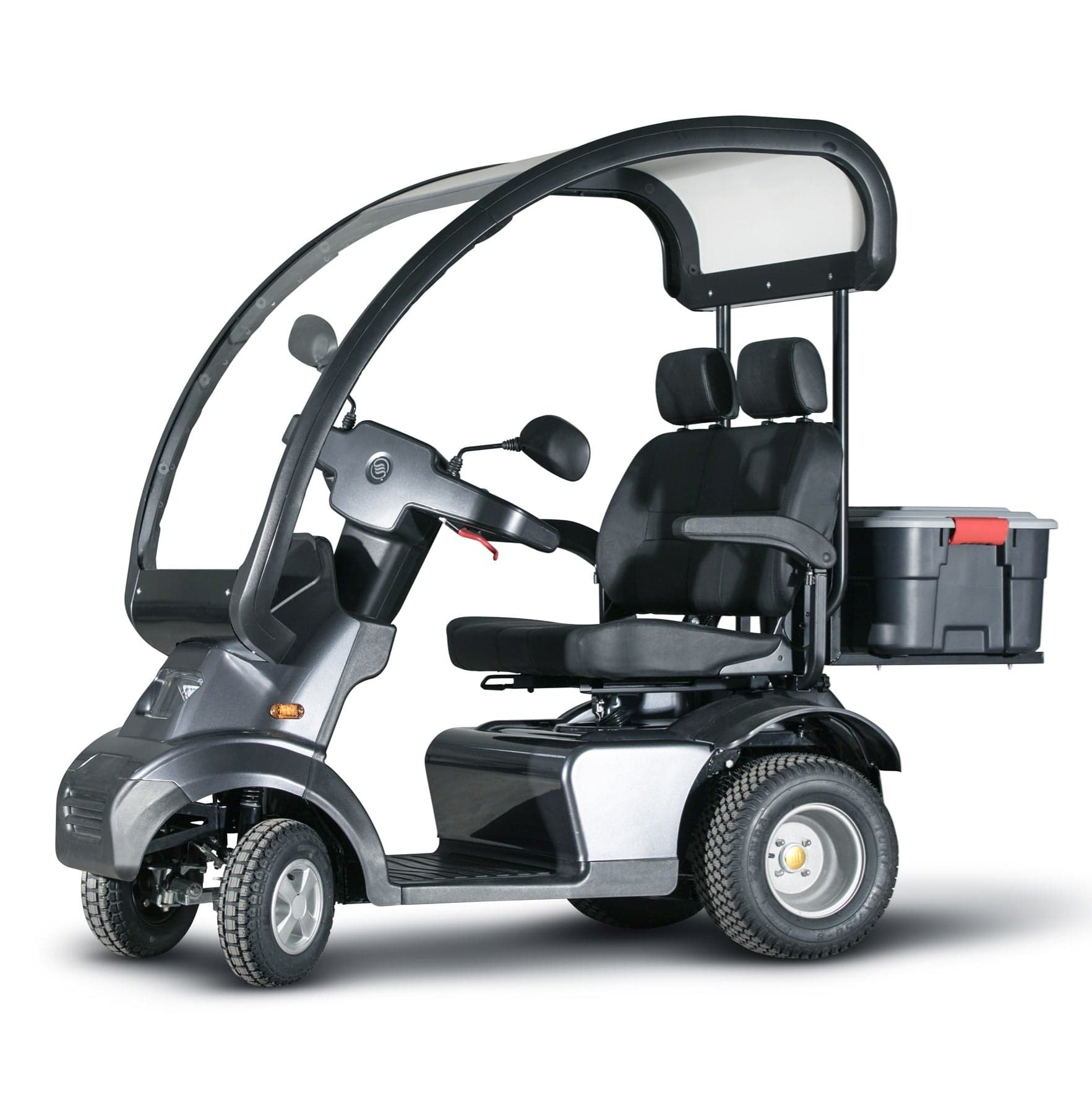 Afikim S4 Touring AT Duo 4-Wheel All-Terrain 2-Seat Mobility Scooter with Canopy