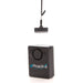 Black personal alarm with lanyard on a white background, featuring the Proactive logo.