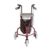 Red walker with a basket and tray on a white background
