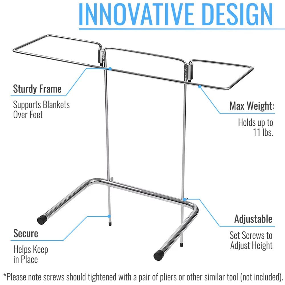 Metal frame with features highlighted on a white background