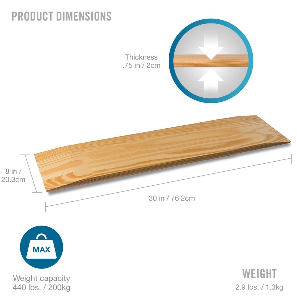 Wooden tray with dimensions and weight capacity displayed on a white background