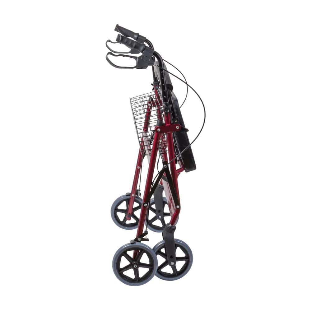 Black exercise bike on a white background