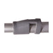 Gray curtain rod holder on a white background