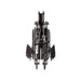 Black metal clip set on a white background
