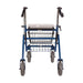 Blue walker with basket on a white background