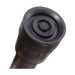 Black rubber grommet on a white background