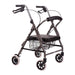 Rollator with basket on a white background