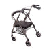 Rollator with basket on a white background