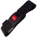 Black strap with a red 'PRESS' button on a white background