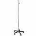 Medical IV stand on a white background