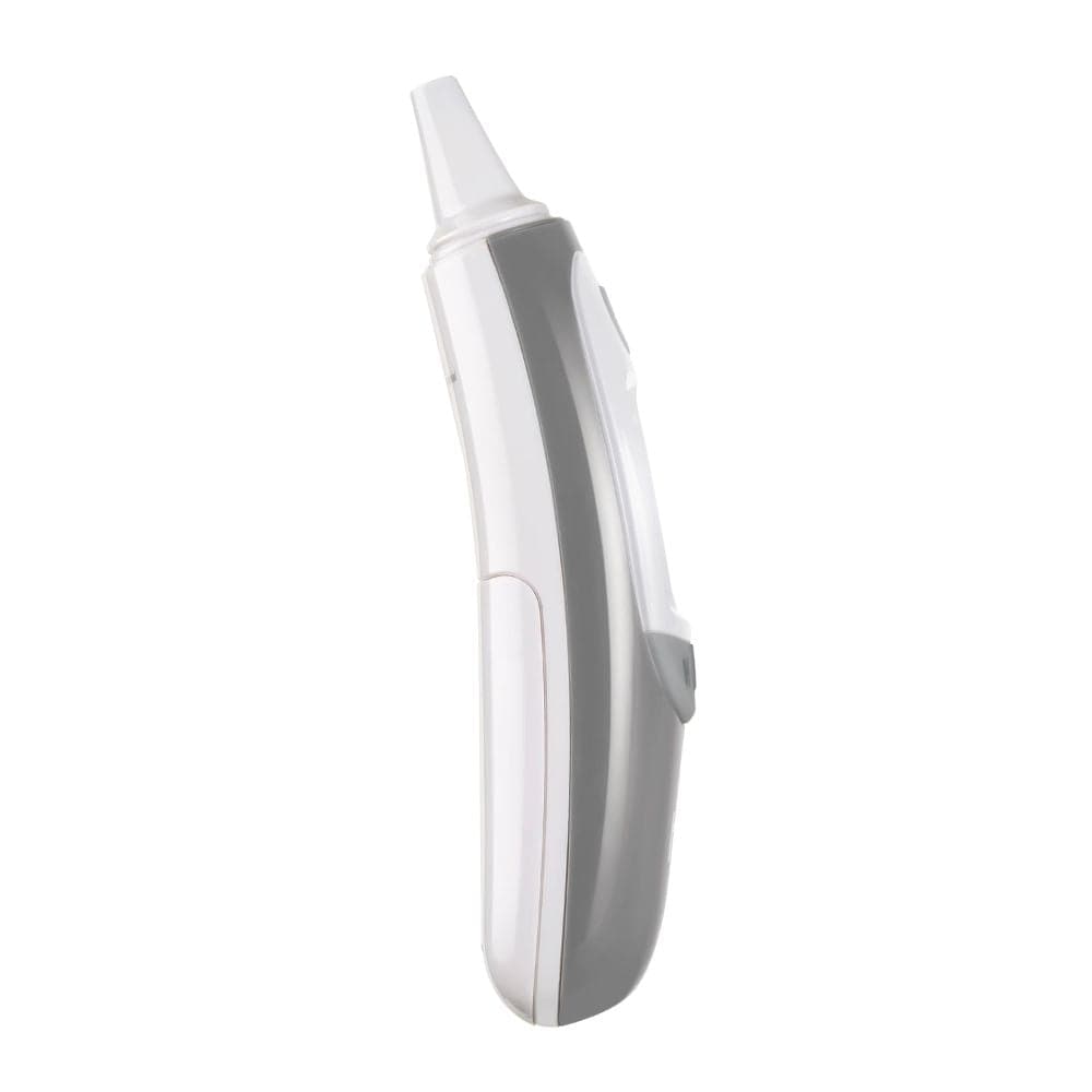 White and gray electronic device on a white background