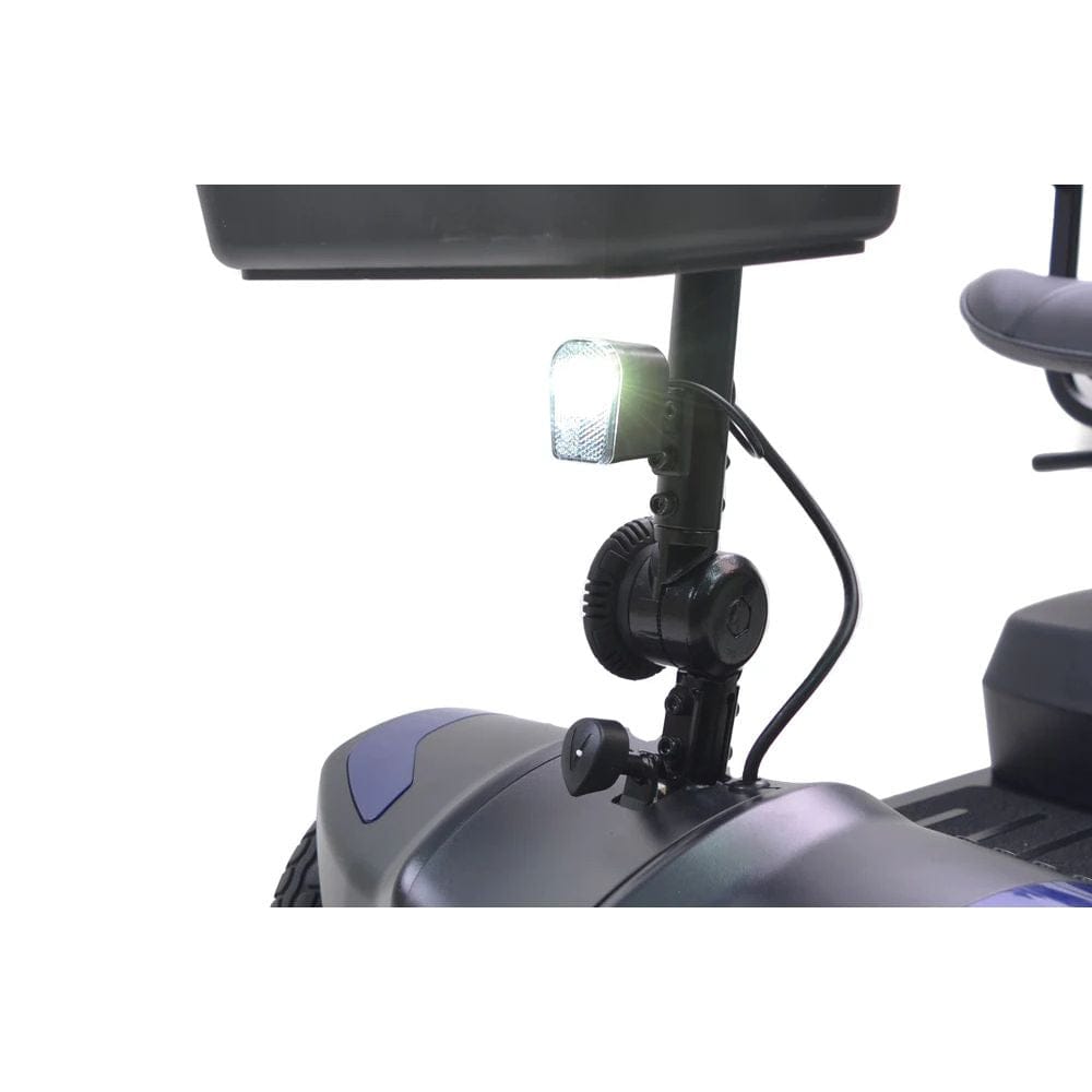 Light attached to a vehicle's roof with a white background