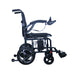Black electric wheelchair on a white background