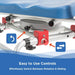 Medical device with control mechanisms and text 'Easy to Use Controls' on a blue background