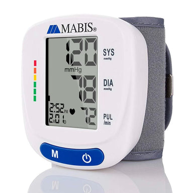 Mabis blood pressure monitor on a white background