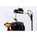Golf trolley with a stand and accessories on a white background