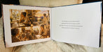 An interior spread from The Stages of a Life portrays an older woman reflecting on cherished memories while experiencing loneliness and questioning how her life, meaning, and purpose have changed.