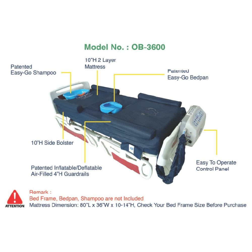ObboMed OB-3600 Ultra Air Mattress with Low Air Loss Air