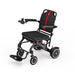Black and red wheelchair with 'PAISEEC' branding on a white background