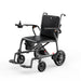 Black and gray manual wheelchair on a white background