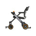 Black and orange PAIBEC scooter on a white background