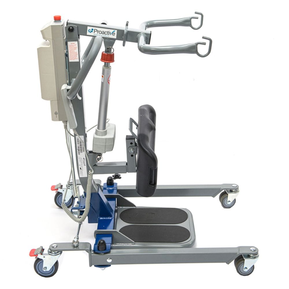 Mechanical lifting device with 'Proactive' branding on a white background