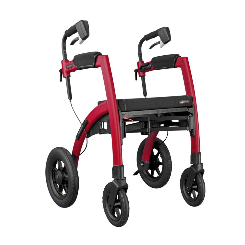 Rollz Motion Performance Walker-Wheelchair Combo Ruby Red