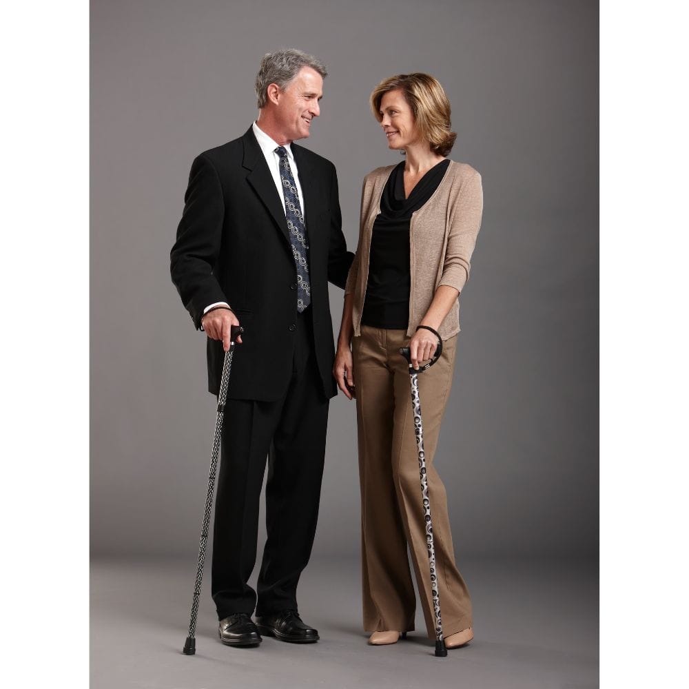 Switch Sticks Engraved Folding Walking Stick, Soiree
