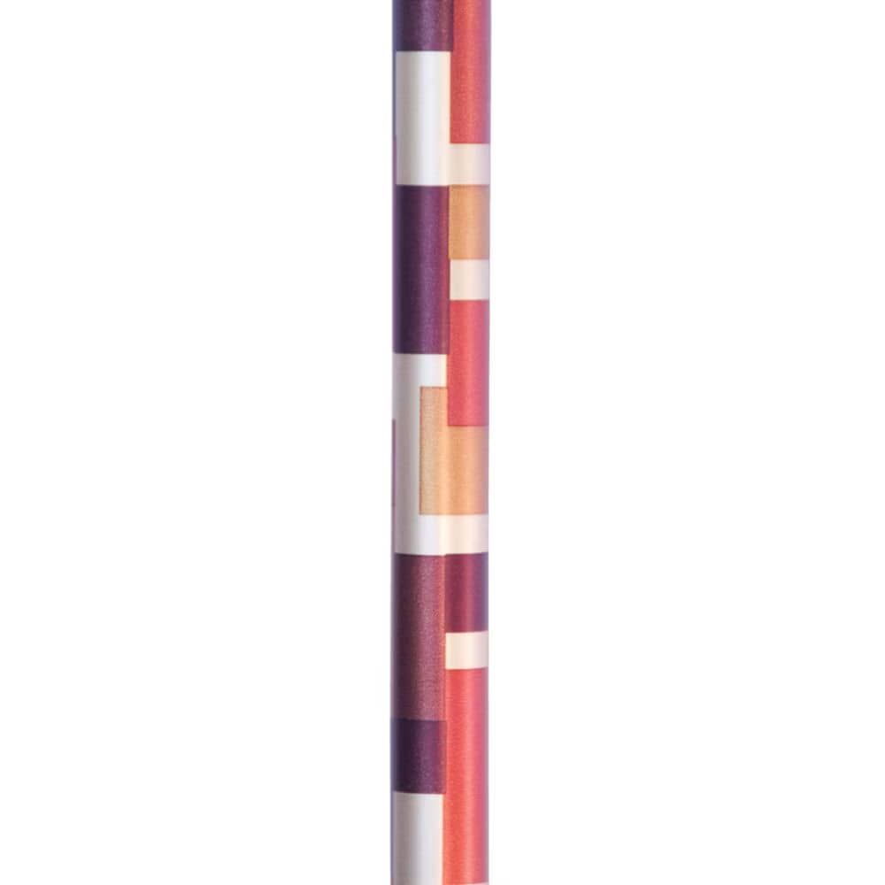 Colorful striped pencil on a white background