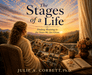 The Stages of a Life illustrated hardcover book by Julie A. Corbett displayed on a white chair