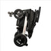 Foldable scooter with black and white design on a white background