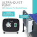 Ultra-quiet pump for restful sleep with customizable pressure relief and easy bed attachment.