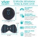 Vive Health 6 Mode Wireless TEN's & EMS Unit with features listed.