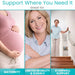 Three images showing support for different needs: maternity, limited mobility & elderly, and stairwell support.