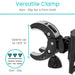 Versatile clamp with non-slip feature on a white background