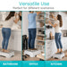 Step stools used in bathroom, office, and kitchen with text 'Versatile Use' and 'Perfect for different scenarios'.