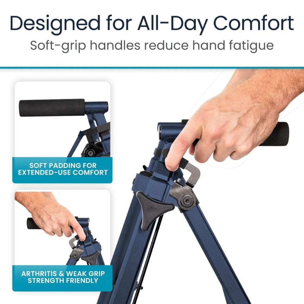 Hand using a tool with soft-grip handles, emphasizing comfort and ease of use.
