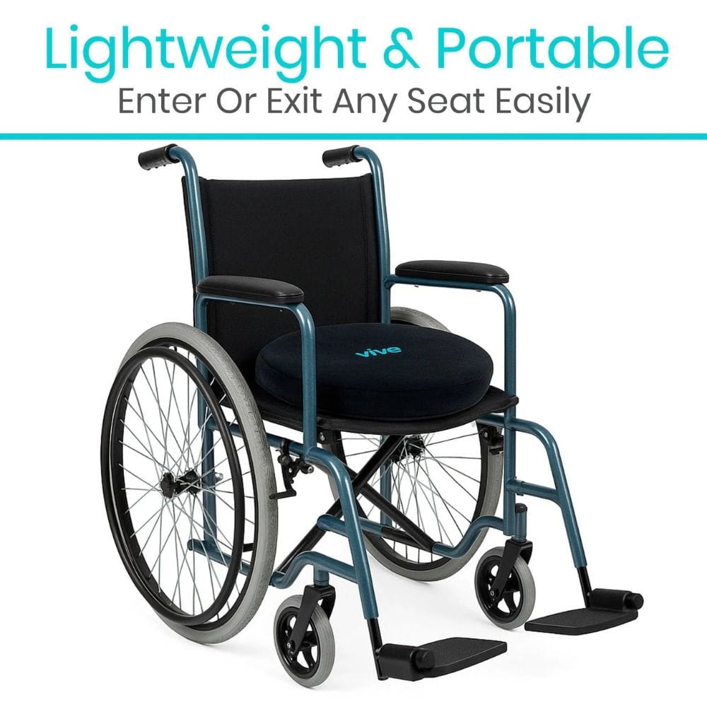 Vive Health Gel Swivel Seat Cushion - Alleviate Pressure and Discomfort