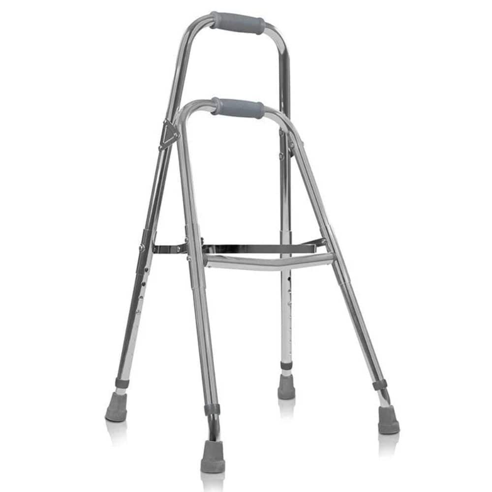 Silver walker with gray feet on a white background