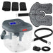 Vacuum sealer kit with digital display, sealing rolls, and accessories on a white background