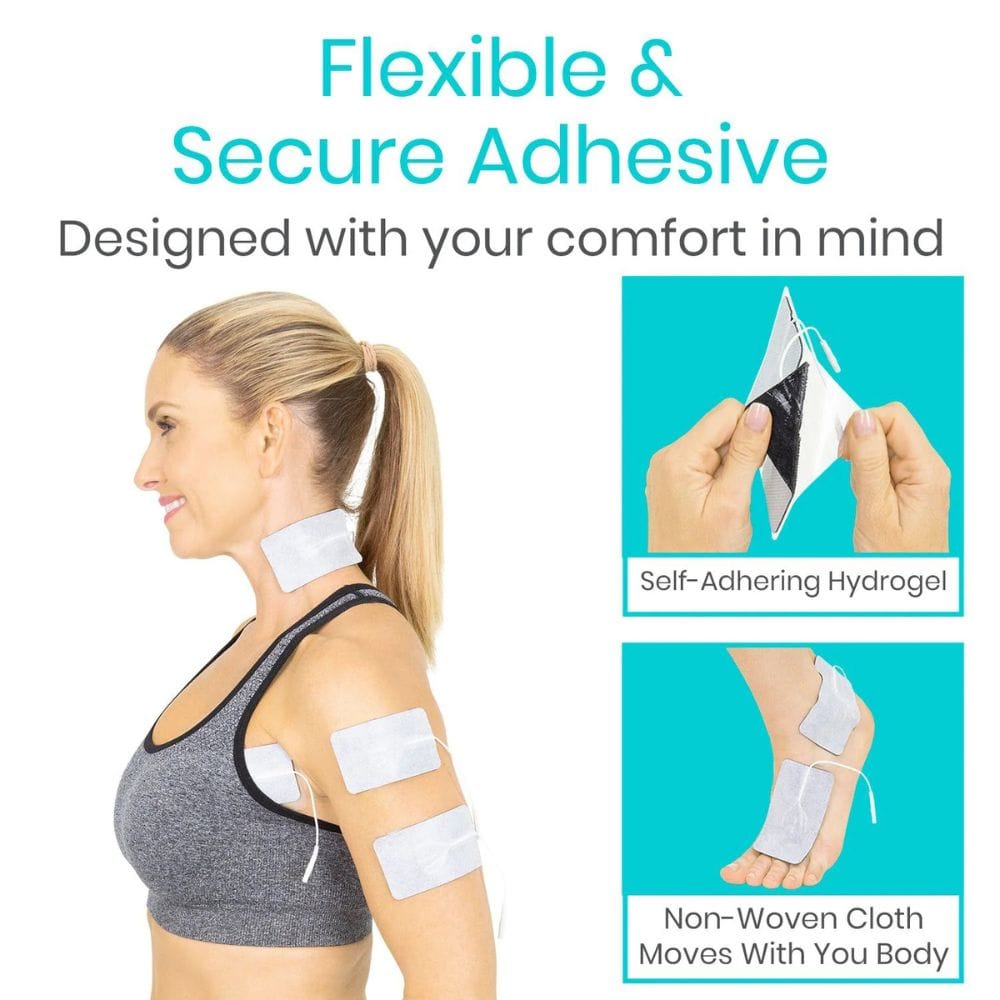 Vive Health Tens Unit Replacement Pads 2x4