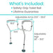 Safety-Grip Toilet Rail with adjustable arms and legs on a white background