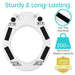 White exercise ring with black grip pads, labeled 'Sturdy & Long-Lasting' and '300 lbs weight capacity', featuring Vive Health branding.