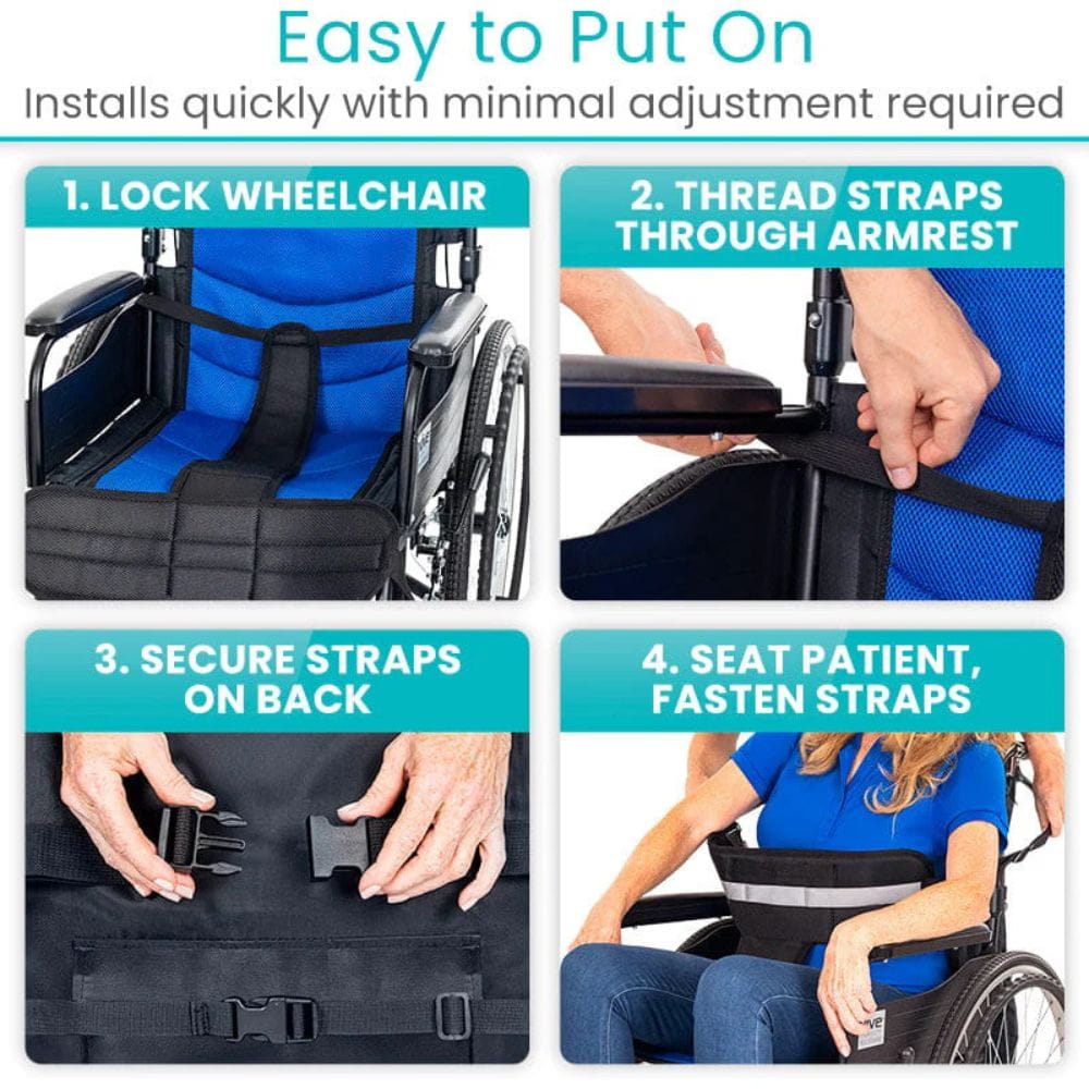 Vive Health Wheelchair Harness Waist and Pelvic