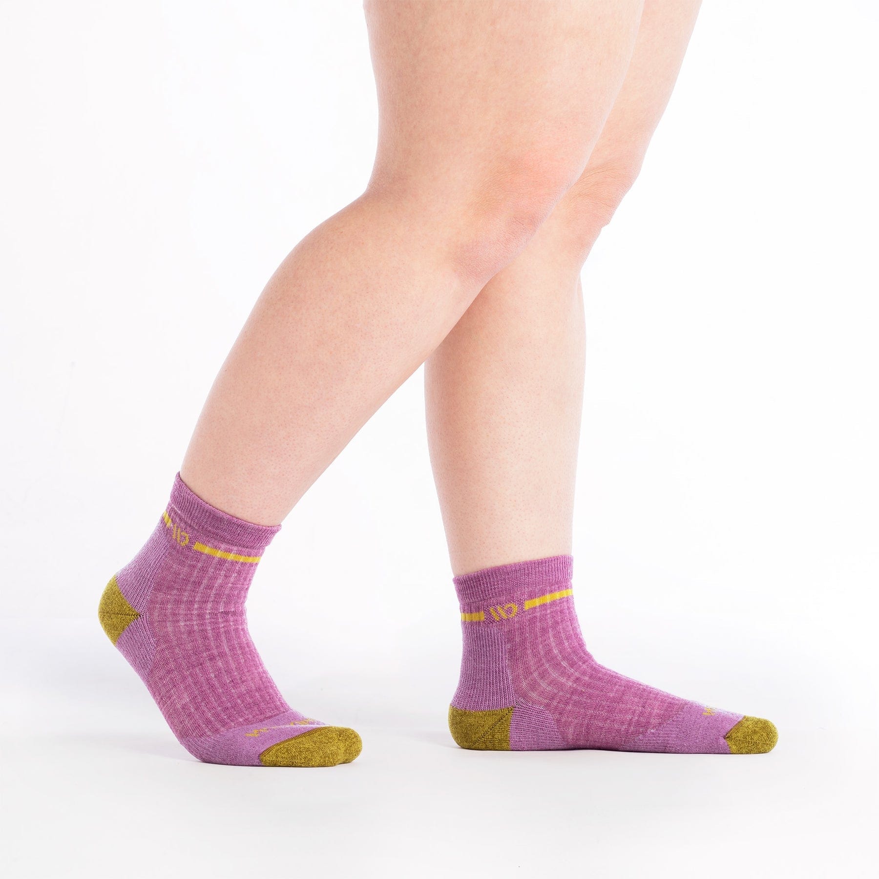 Wide Open Women's Single Stripe Cushioned Quarter Socks
